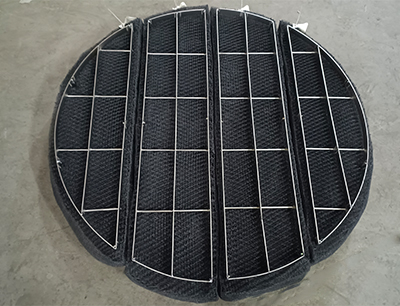 Titanium wire mesh demister